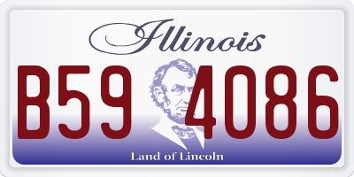IL license plate B594086