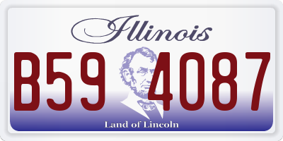 IL license plate B594087