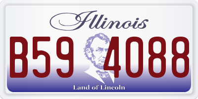 IL license plate B594088