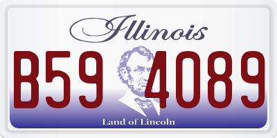 IL license plate B594089