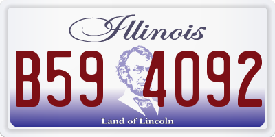 IL license plate B594092