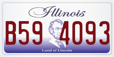 IL license plate B594093