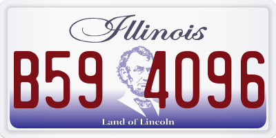 IL license plate B594096
