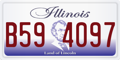 IL license plate B594097