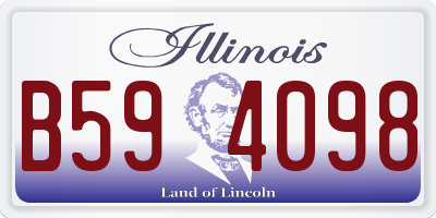 IL license plate B594098