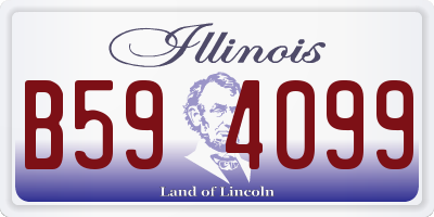 IL license plate B594099