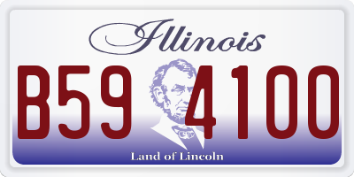IL license plate B594100