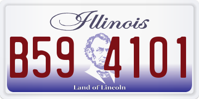 IL license plate B594101