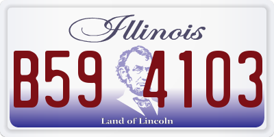 IL license plate B594103