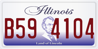 IL license plate B594104