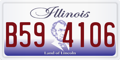 IL license plate B594106