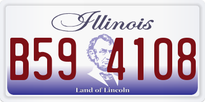IL license plate B594108