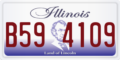 IL license plate B594109
