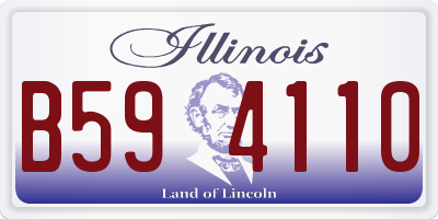 IL license plate B594110