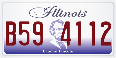 IL license plate B594112