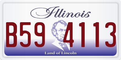 IL license plate B594113