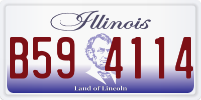 IL license plate B594114