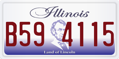 IL license plate B594115
