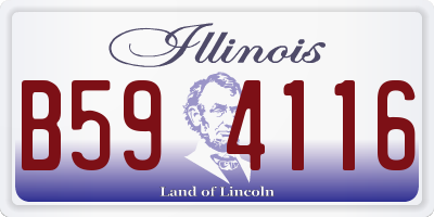 IL license plate B594116