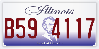 IL license plate B594117