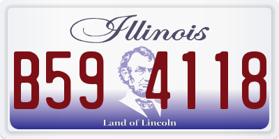 IL license plate B594118