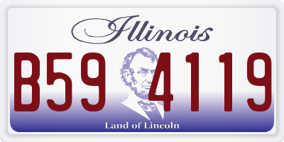 IL license plate B594119