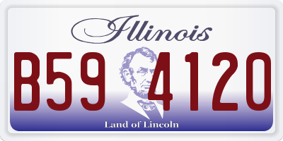 IL license plate B594120