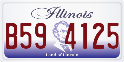 IL license plate B594125