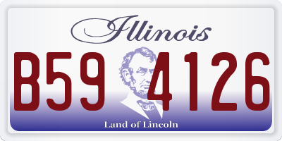 IL license plate B594126