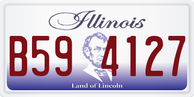 IL license plate B594127