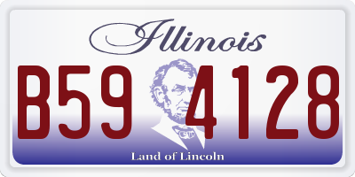 IL license plate B594128