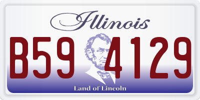 IL license plate B594129