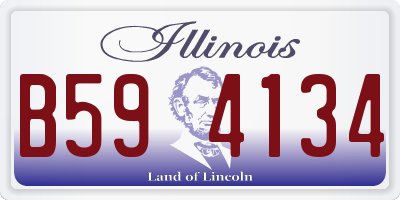 IL license plate B594134