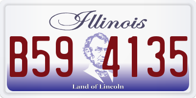 IL license plate B594135