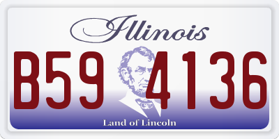 IL license plate B594136