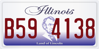 IL license plate B594138