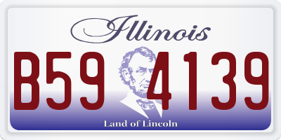 IL license plate B594139