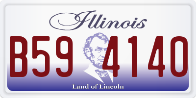IL license plate B594140