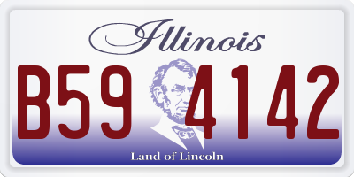 IL license plate B594142