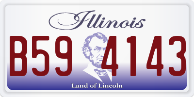 IL license plate B594143