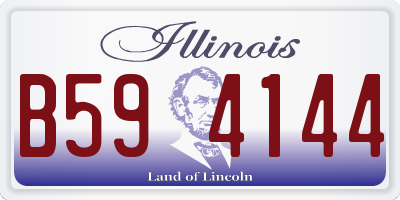 IL license plate B594144