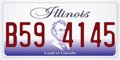 IL license plate B594145