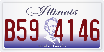 IL license plate B594146