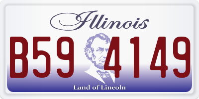 IL license plate B594149