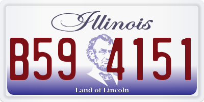 IL license plate B594151