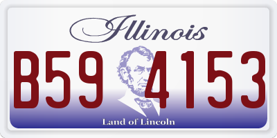 IL license plate B594153