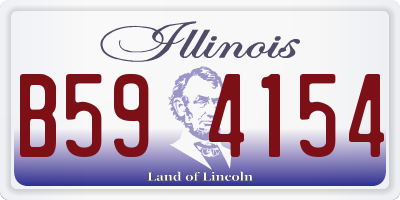 IL license plate B594154