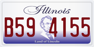 IL license plate B594155