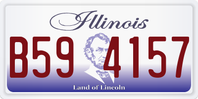 IL license plate B594157