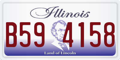 IL license plate B594158